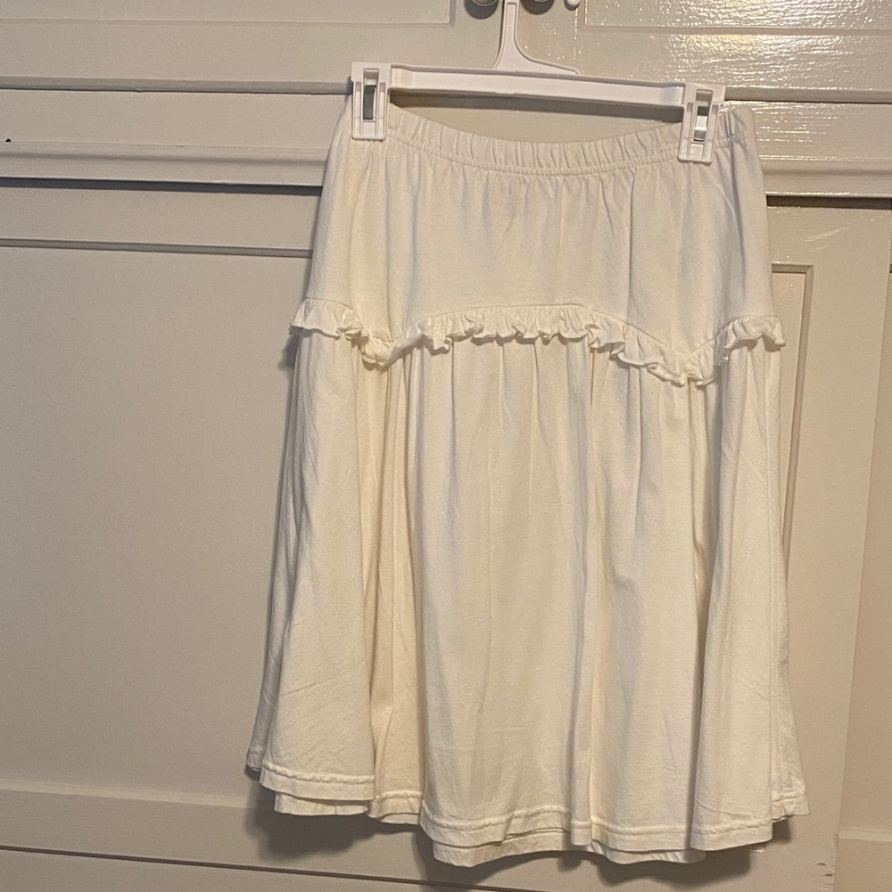 Free People Cream White Tiered Skirt Set - Picture 6 of 7